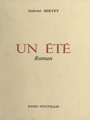 cover image of Un été